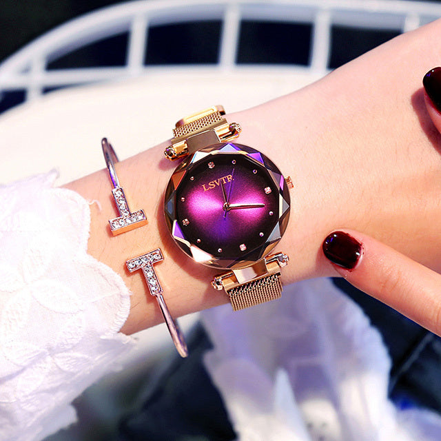 Rose Gold Diamond Starry Sky Watch