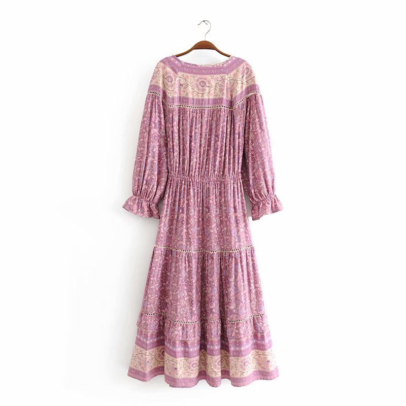 Statement Print Long Dress