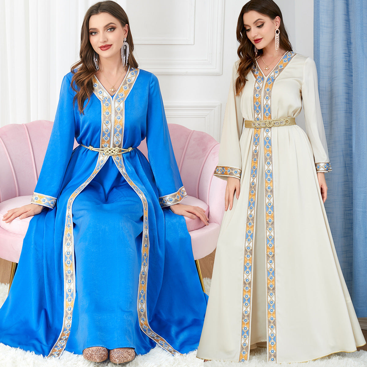 Long Sleeve Arabic Style Dress