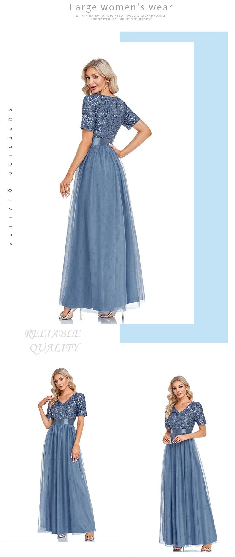 Sparkling A-Line Party Dress