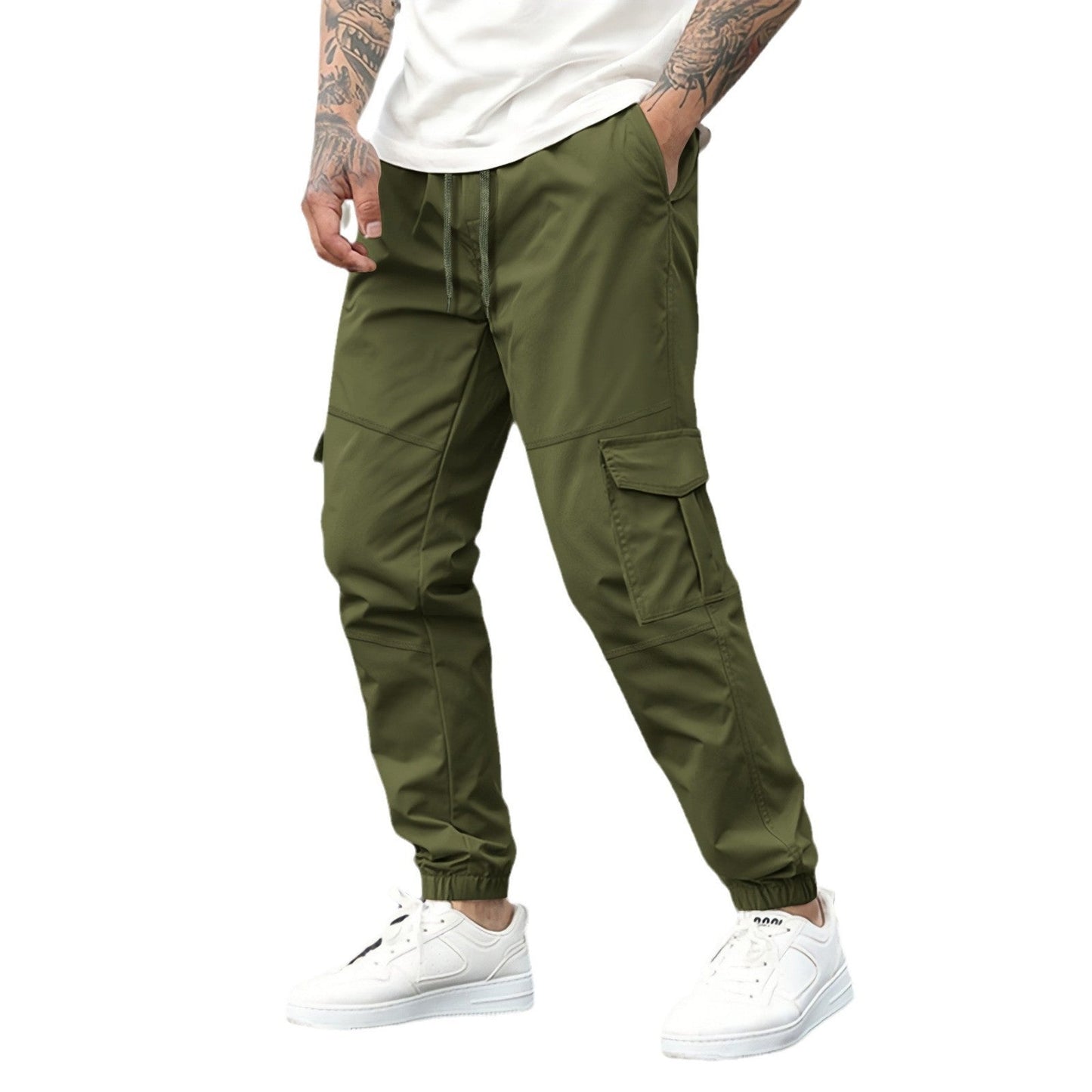 Solid Color Casual Sports Jogger Pants