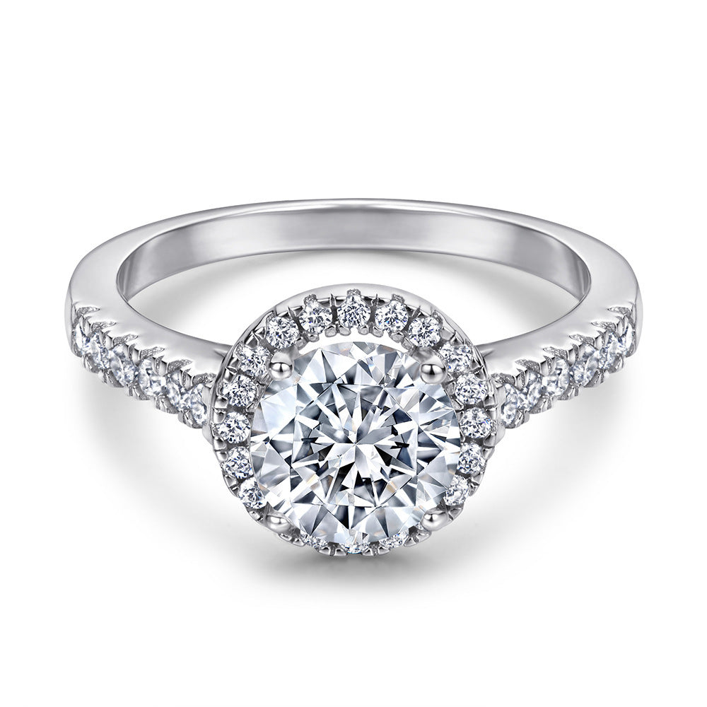 S925 Sterling Silver Stacked Dimod Ring