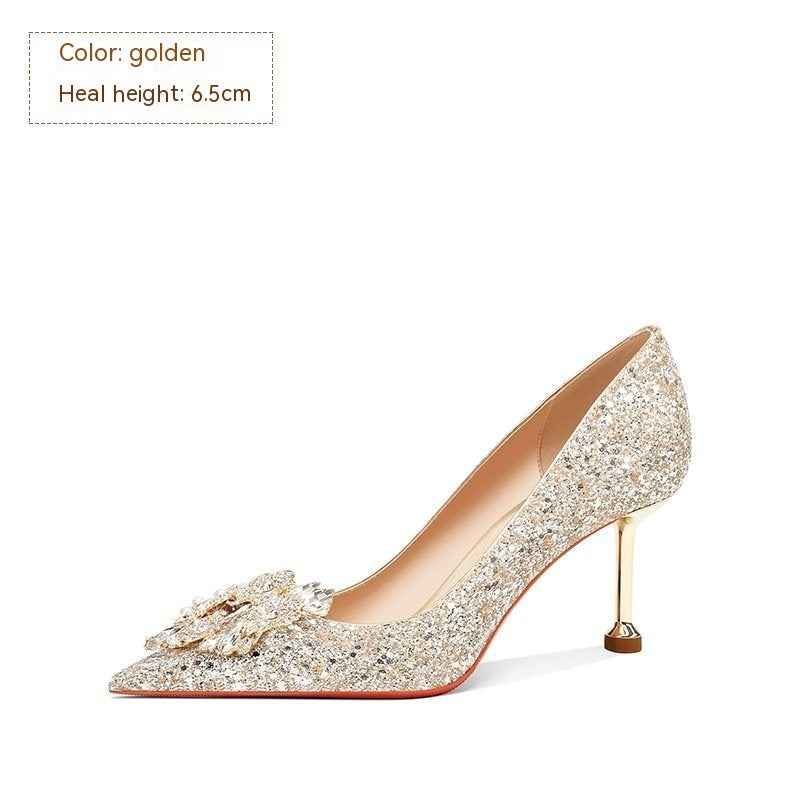 Wedding Bridal Crystal High Heels