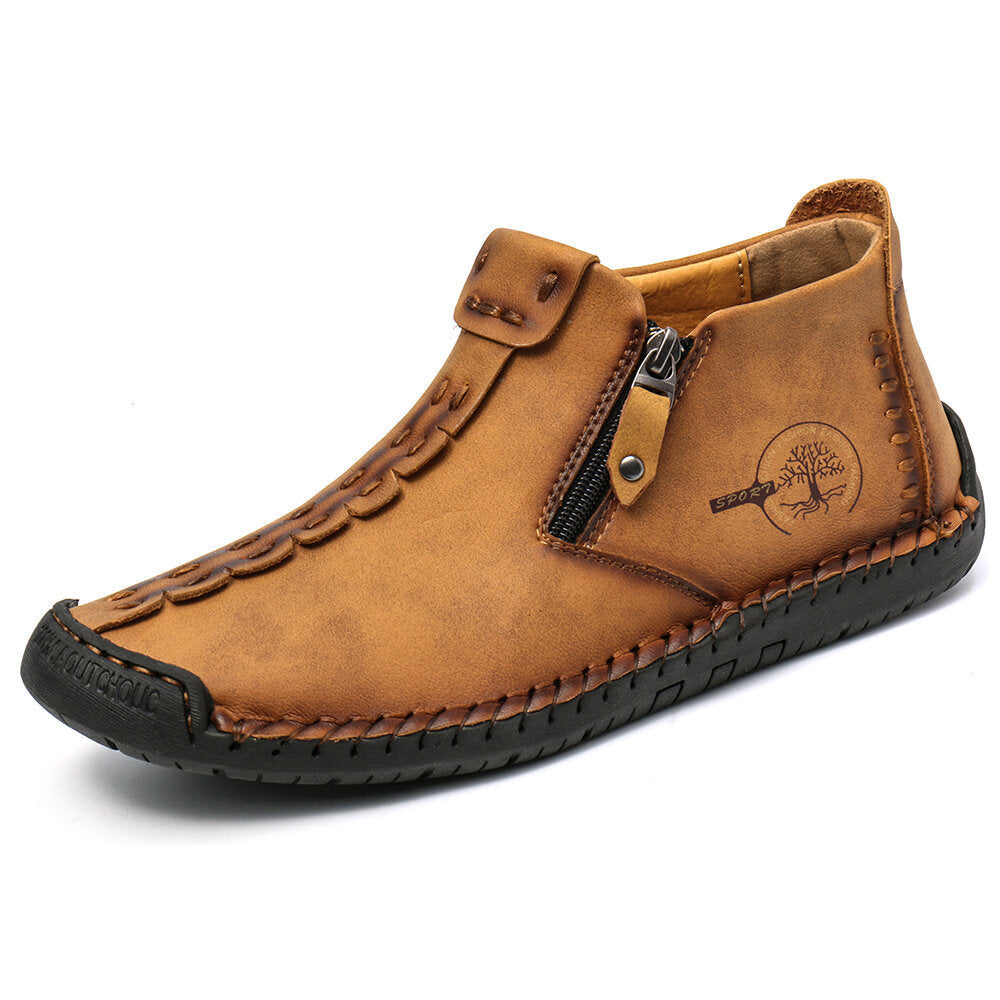 Men’s Zipper Ankle Hiking Boots