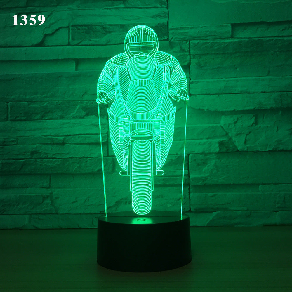 LED Motorcycle Desk Lamp