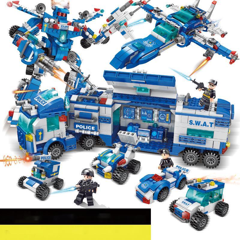 Military SWAT Building Block Puzzle