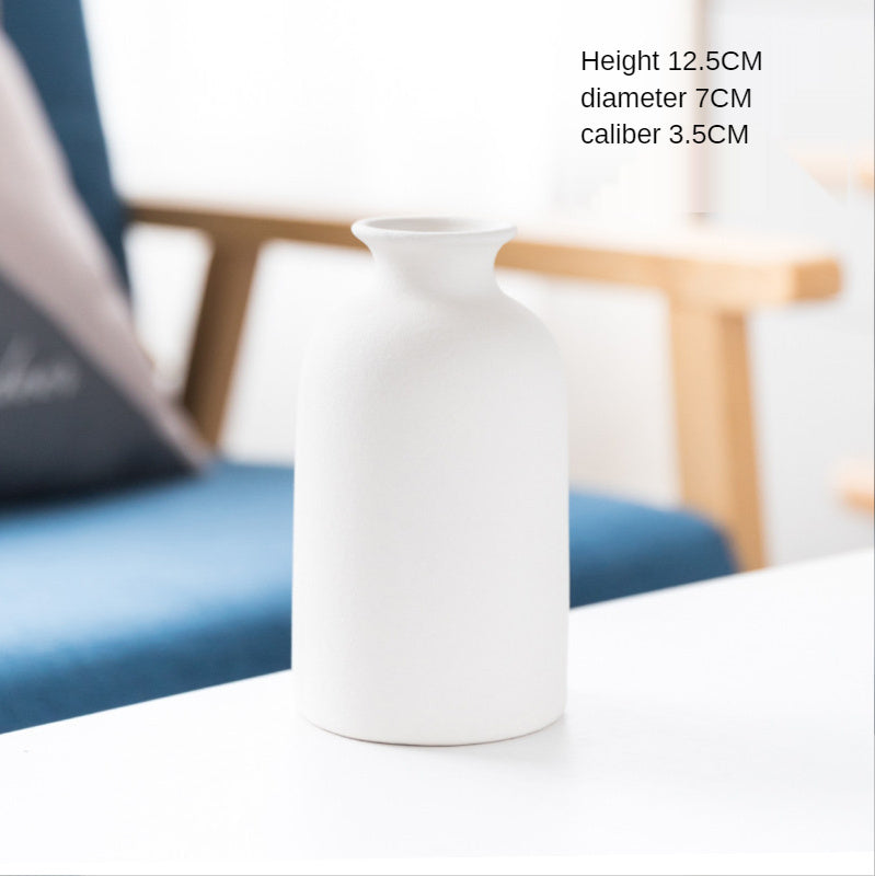 Retro Frosted Ceramic Vase