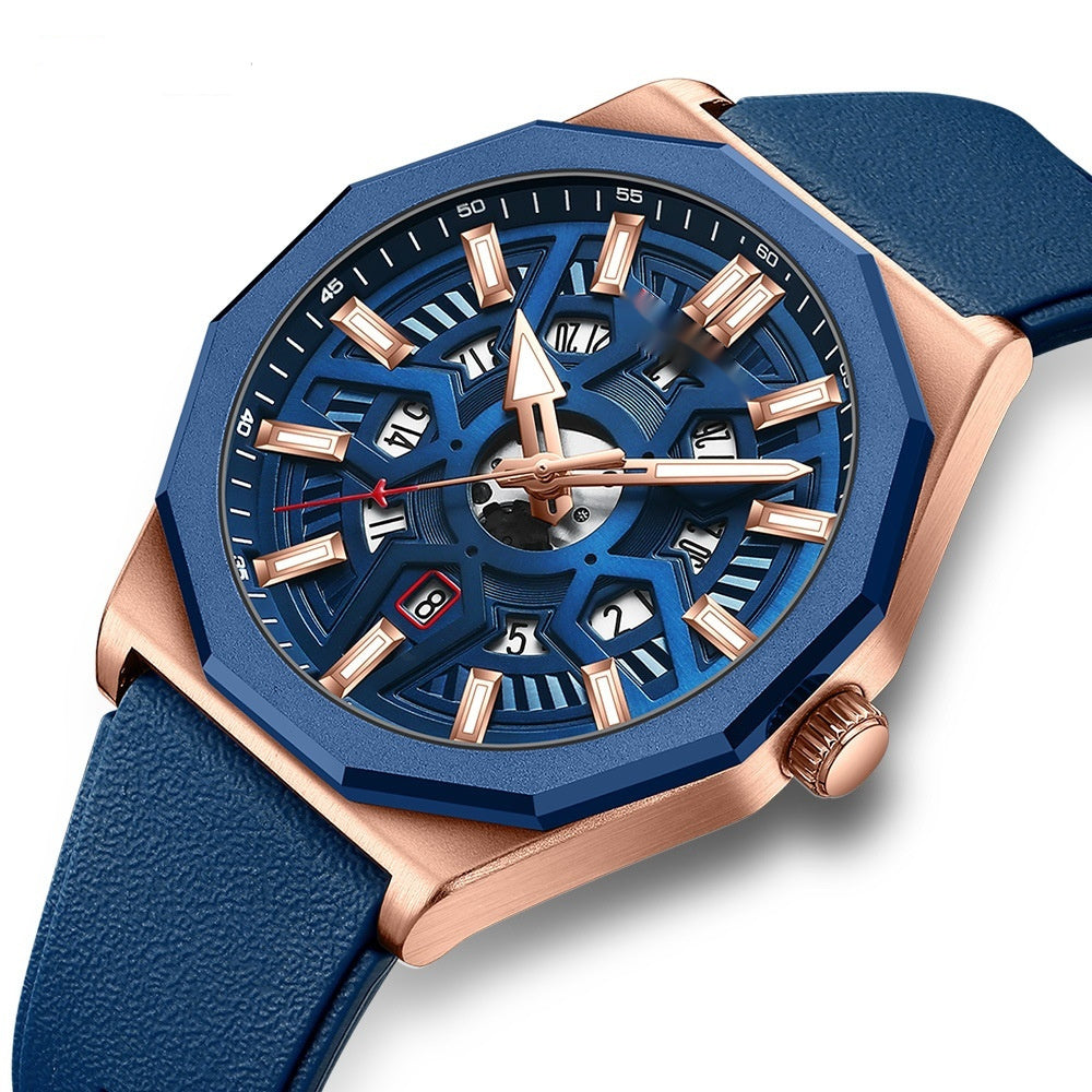 Men's Calendar Quartz Fashion Casual Watch