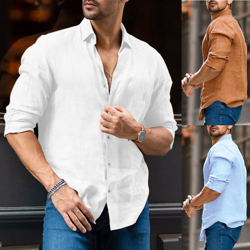 Men's Loose Popular White Shirt