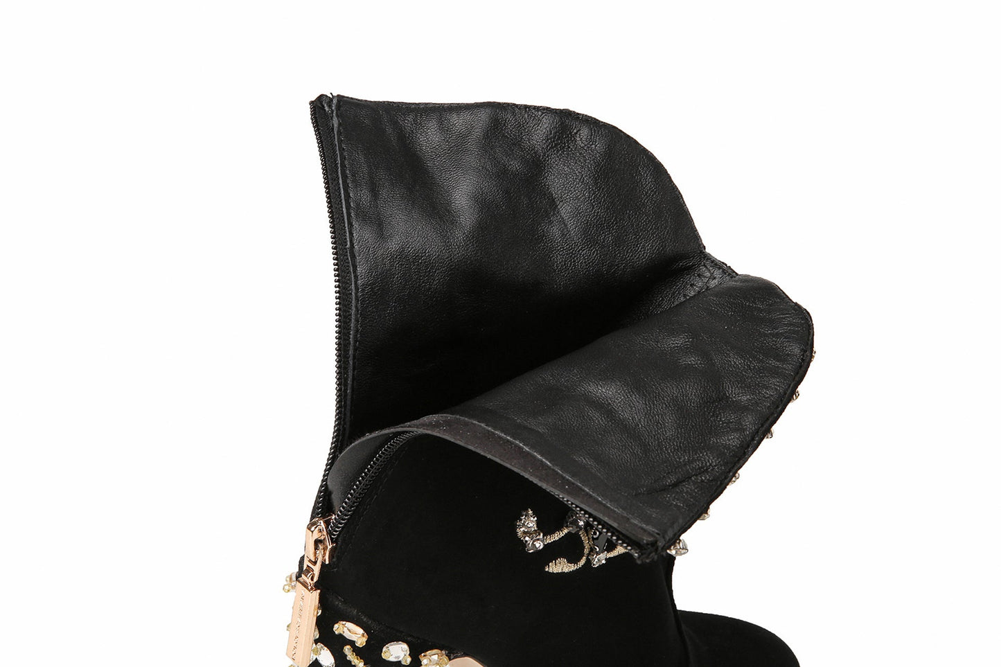 Ethnic Beaded Embroidered Booties Plus Size