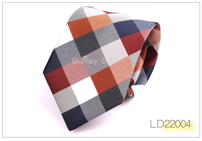 Plaid Ultra-Narrow 7cm Tie Men's Accessories