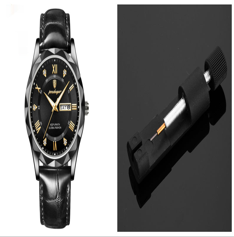 Men's Luxury Leather Quartz Watch