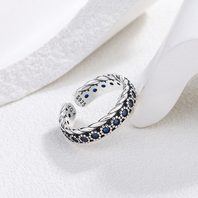 S925 Silver Small Design Worn Ring