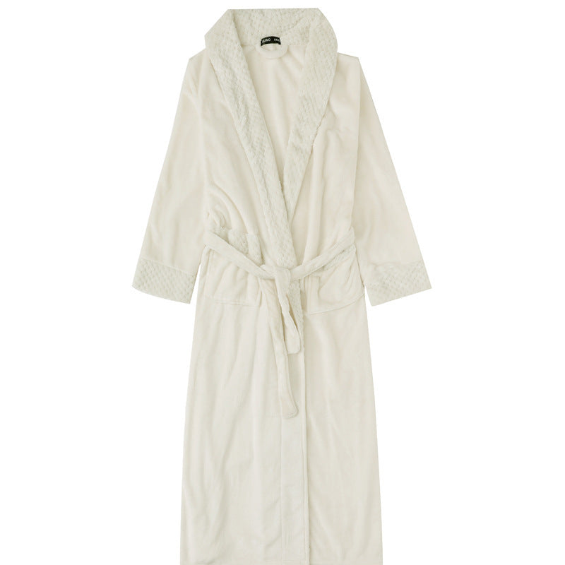 Thick Flannel Fashion Bathrobe