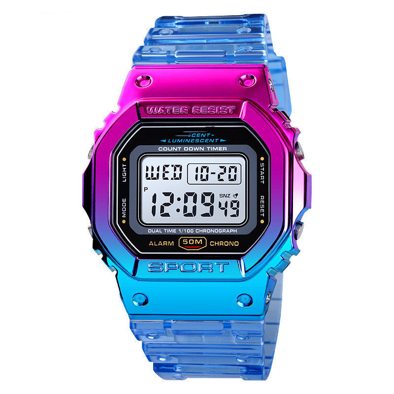 Transparent Strap Sports Watch Female