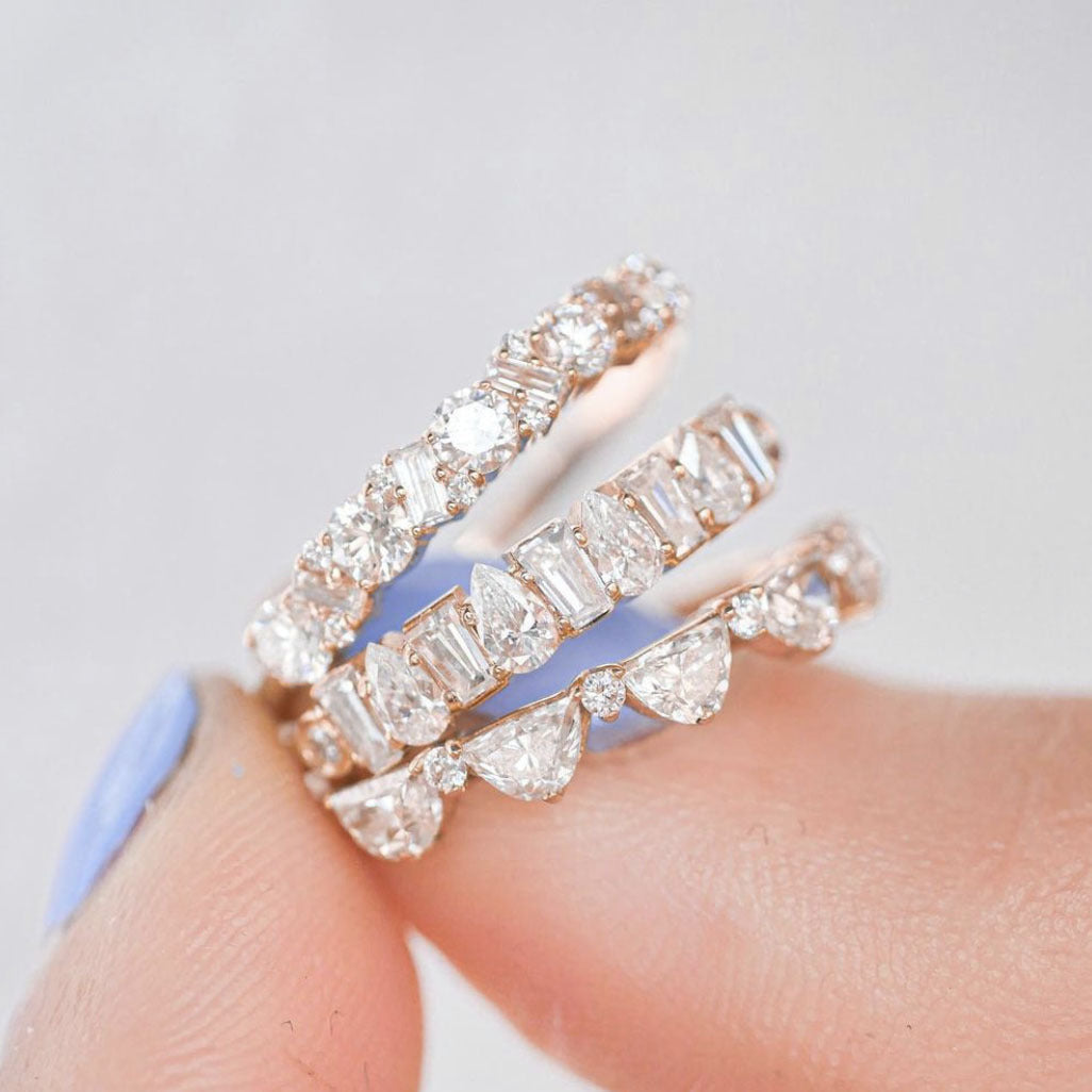 S925 Luxury White Diamond Ring