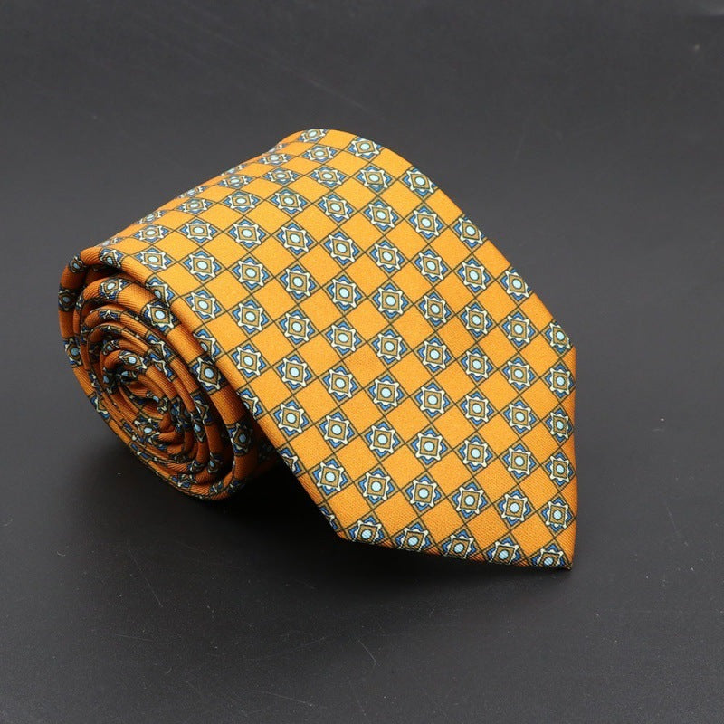 Super Soft Bohemian Silk Tie Men’s Fashion 75mm Necktie