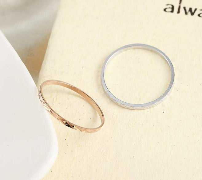 S925 Silver Simple Girl Ring