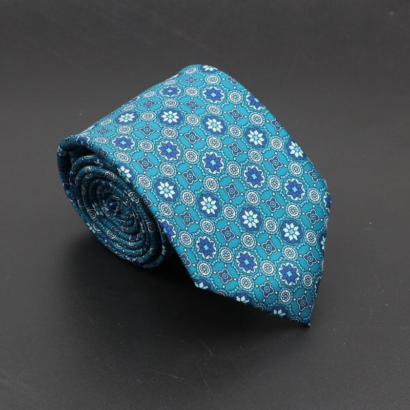 Super Soft Bohemian Silk Tie Men’s Fashion 75mm Necktie