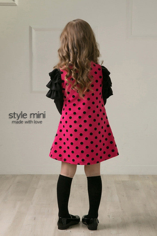 Girls' Polka Dot Princess Dress