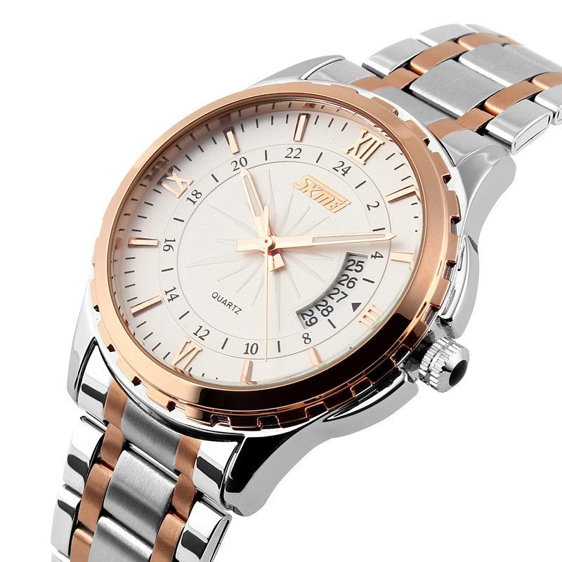 Men’s Steel Belt Waterproof Quartz Watch