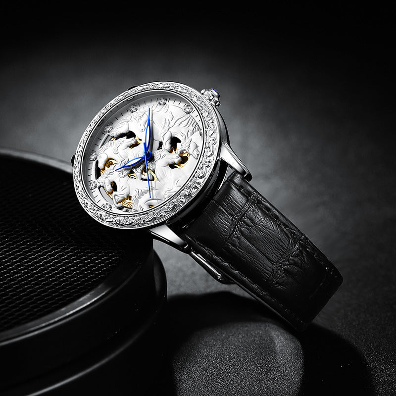 Hollow Automatic Mechanical Waterproof Watch