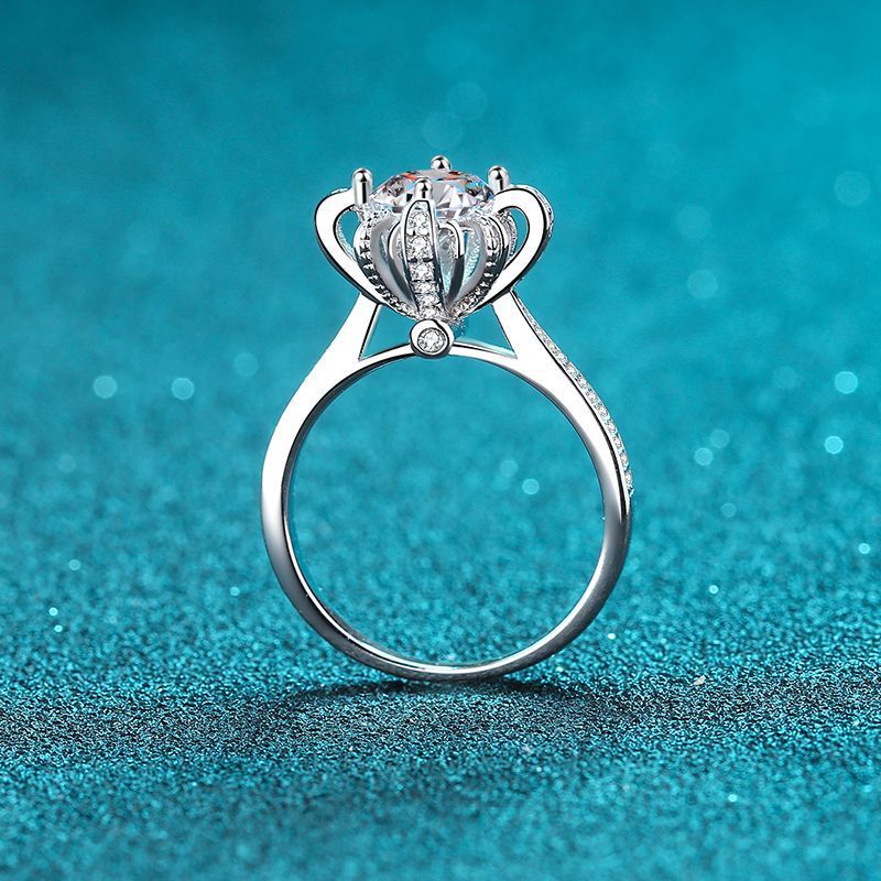 S925 Silver Moissanite Ring