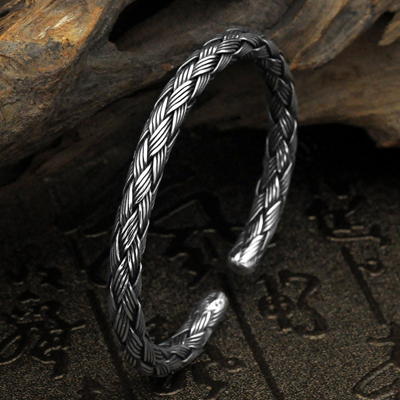 S925 Silver Handwoven Thai Bracelet