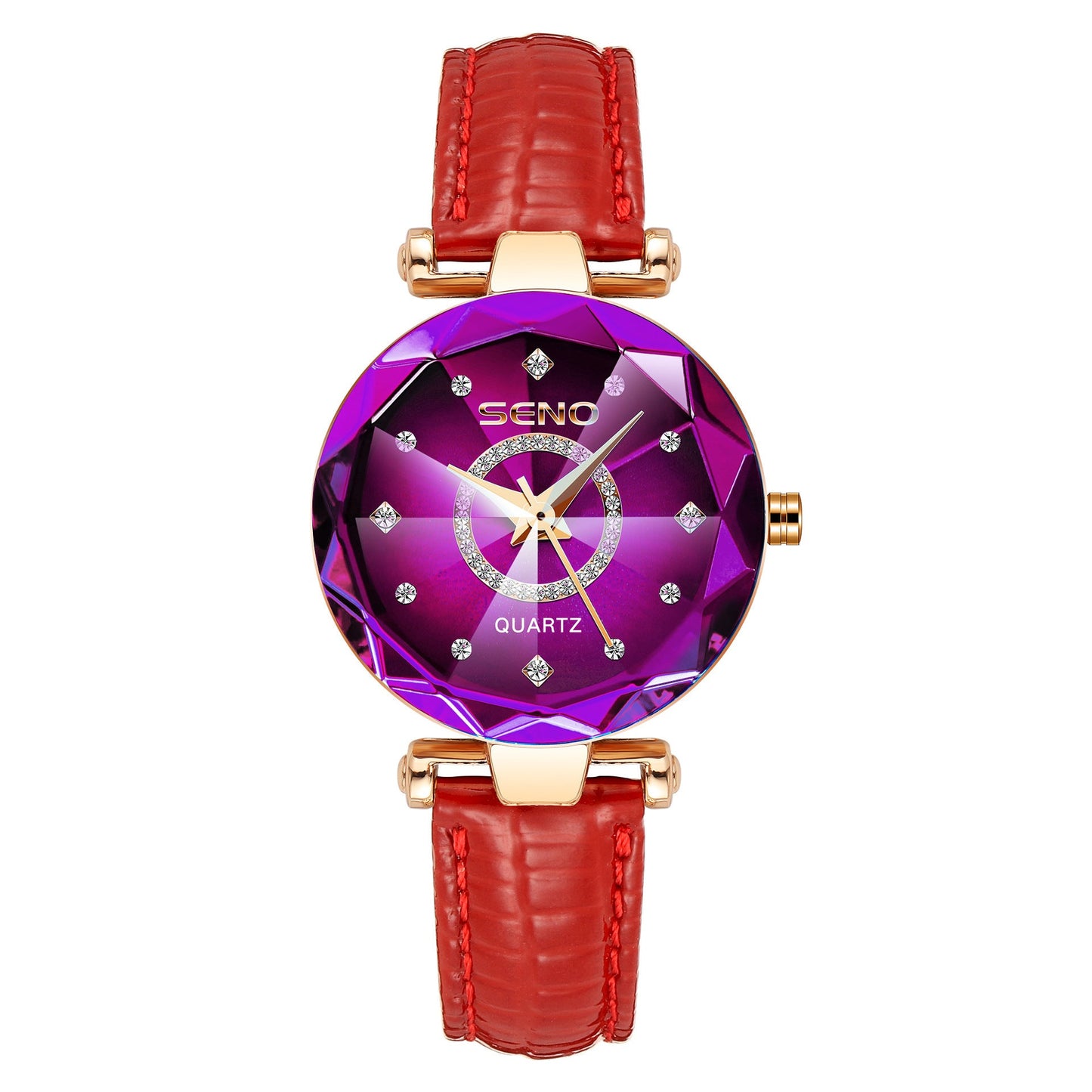 Women’s Solid Glass Waterproof Watch