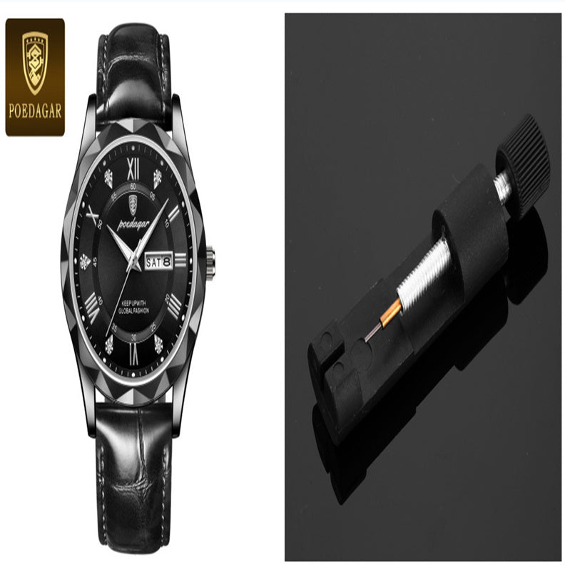Men's Luxury Leather Quartz Watch