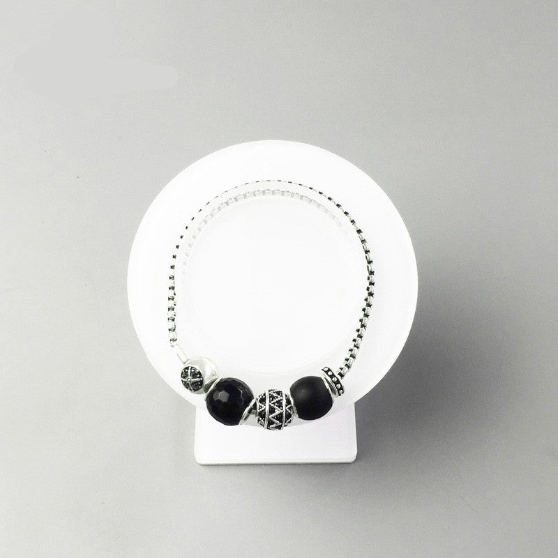 S925 Silver Niche Beaded Bracelet