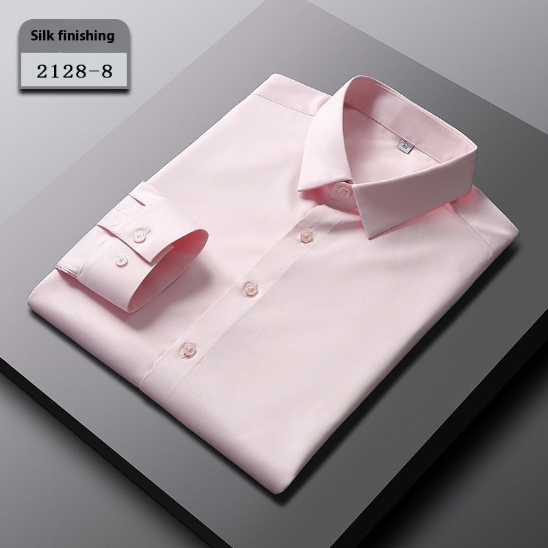 Men’s Elastic Silk Breathable Shirt