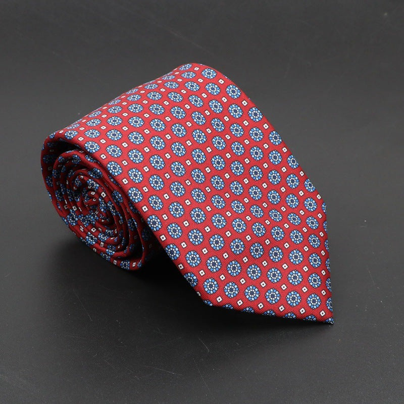 Super Soft Bohemian Silk Tie Men’s Fashion 75mm Necktie