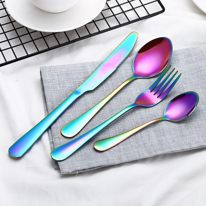 Luxury Black Gold Cutlery Set