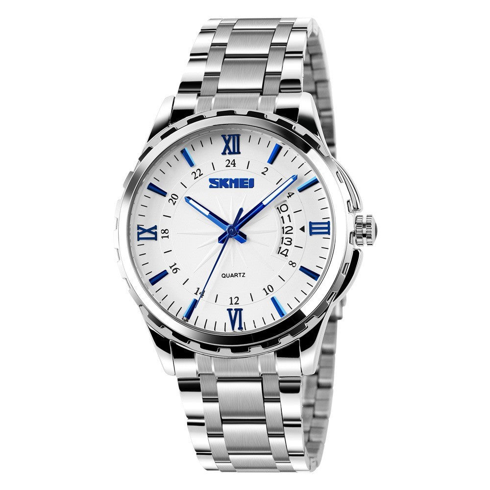 Men’s Steel Belt Waterproof Quartz Watch