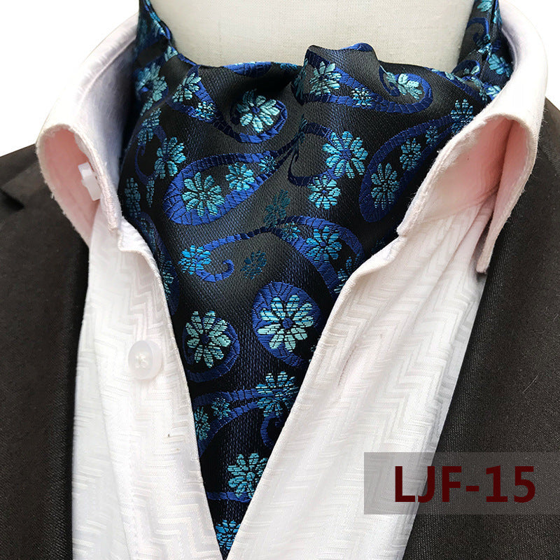 Men's Jacquard Polyester British Scarf