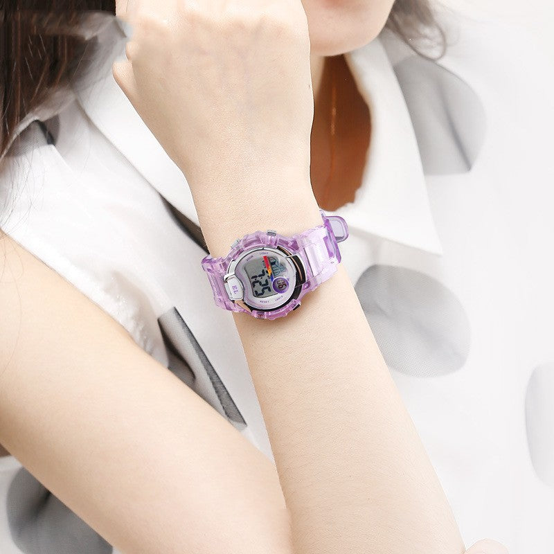 Luminous Transparent Sports Alarm Watch