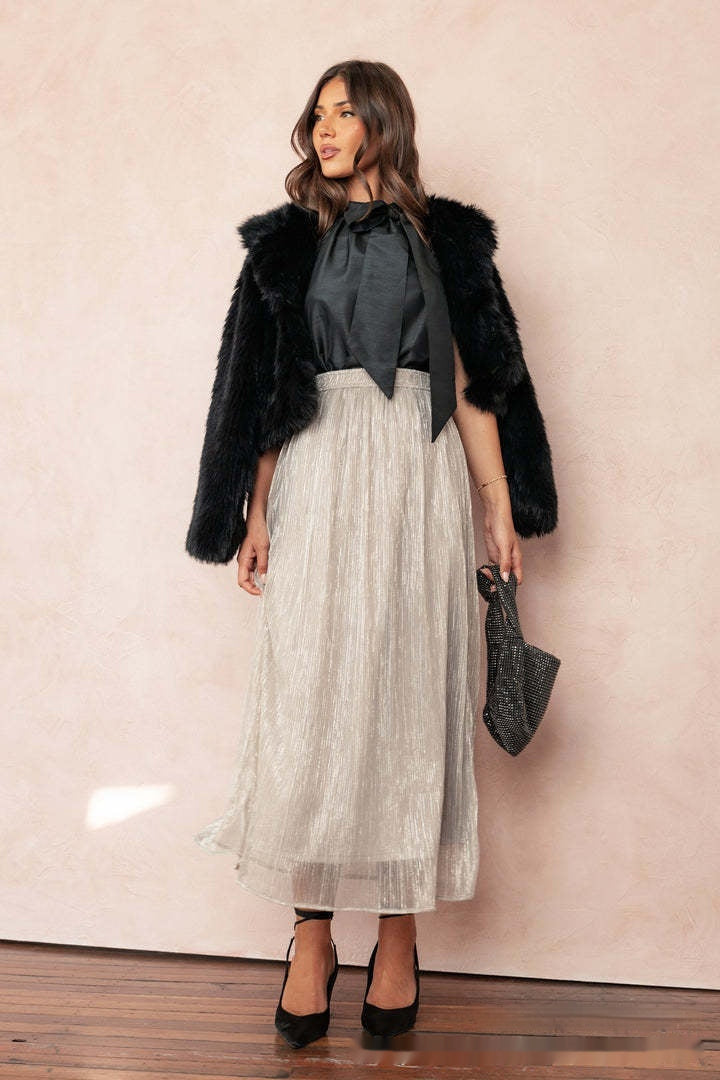 French Style Silk Skirt