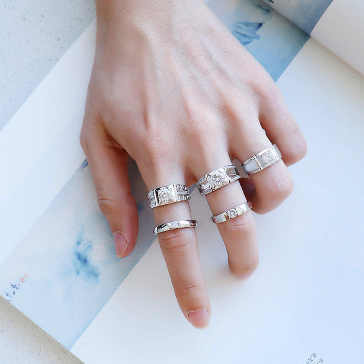 Couple S925 Diamond Ring