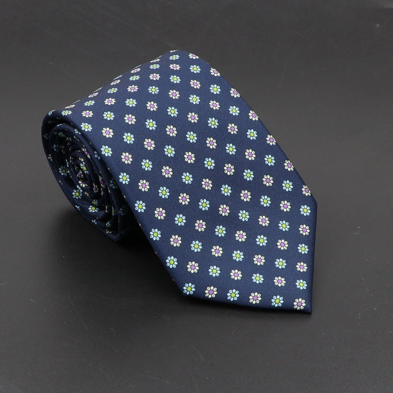 Super Soft Bohemian Silk Tie Men’s Fashion 75mm Necktie