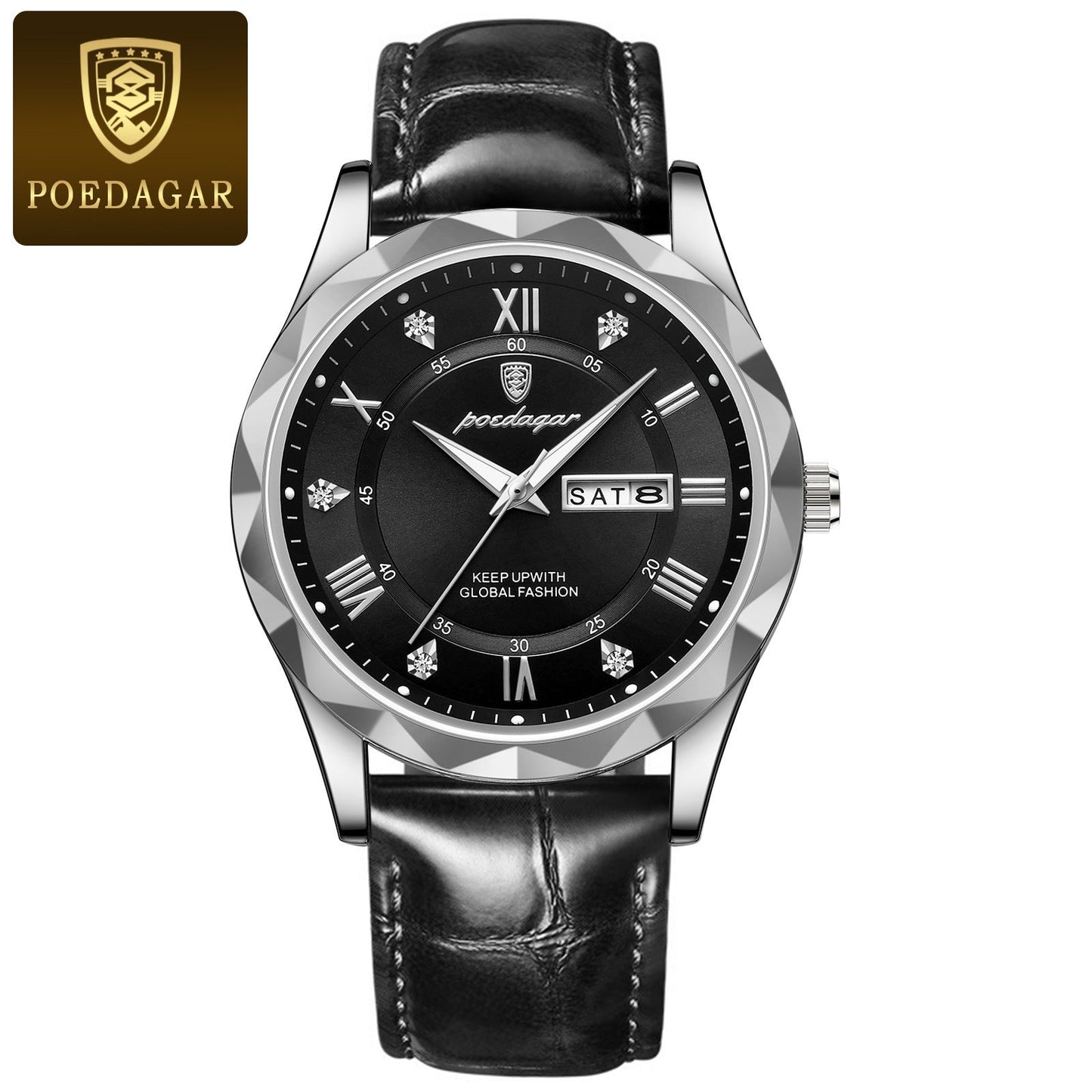 Men's Luxury Leather Quartz Watch