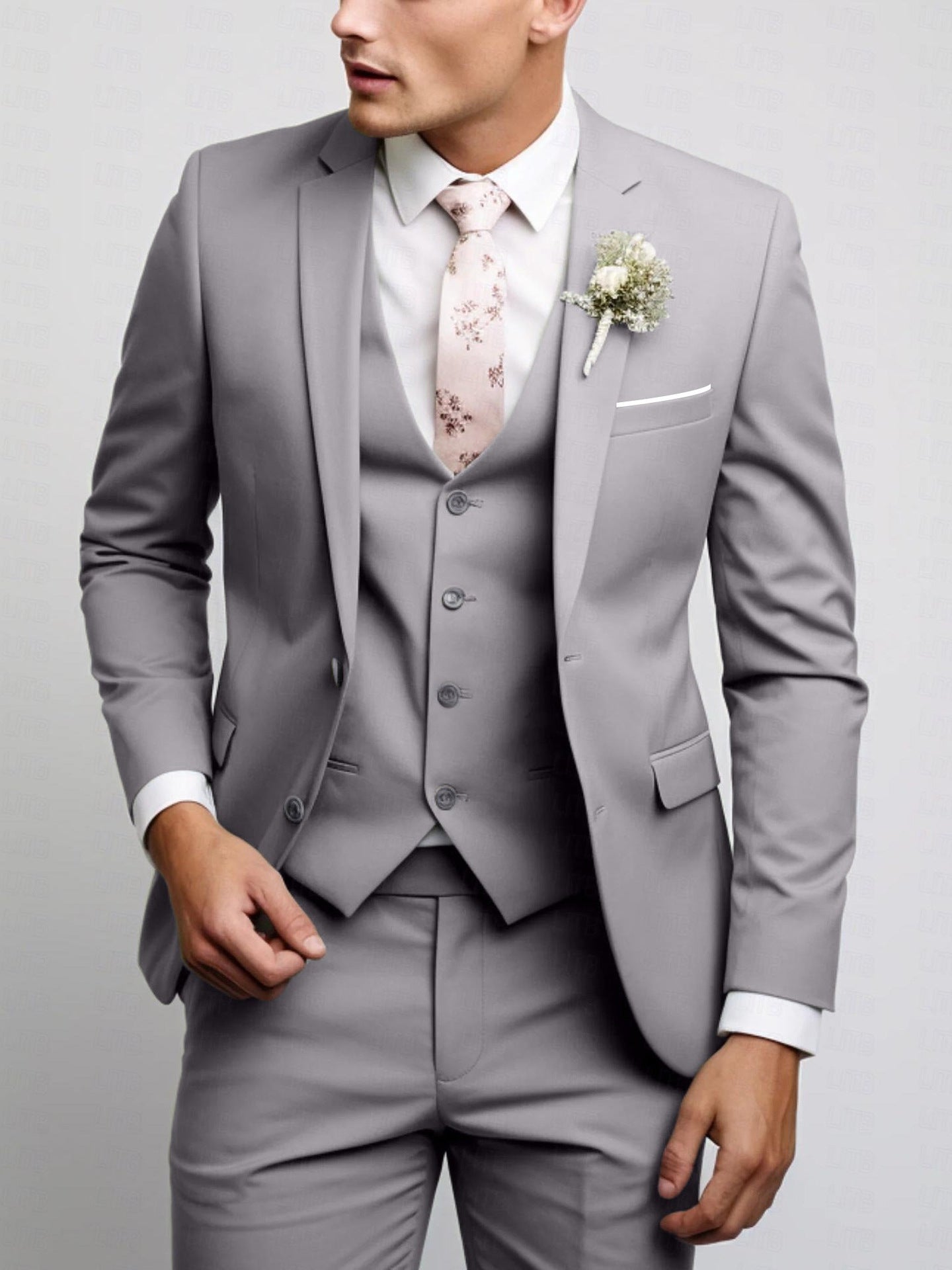 Men's Two-Button Versatile Suit Set