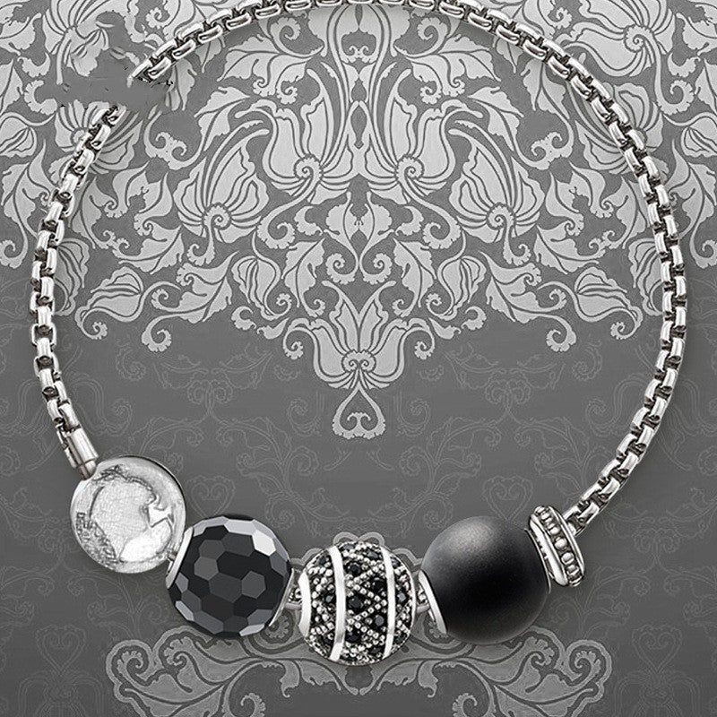 S925 Silver Niche Beaded Bracelet