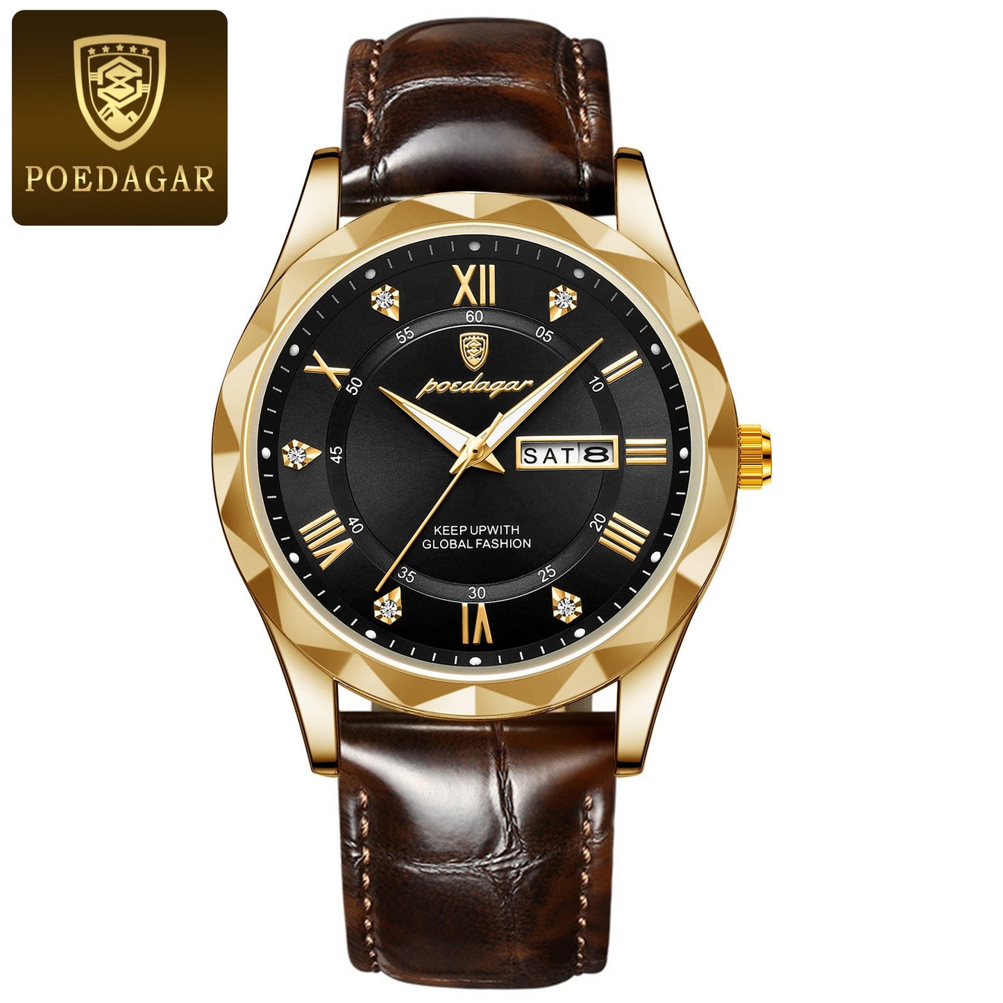 Men's Luxury Leather Quartz Watch