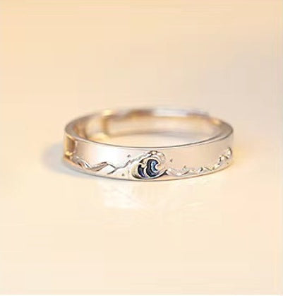 Fashion Platinum-Plated Couple Rings