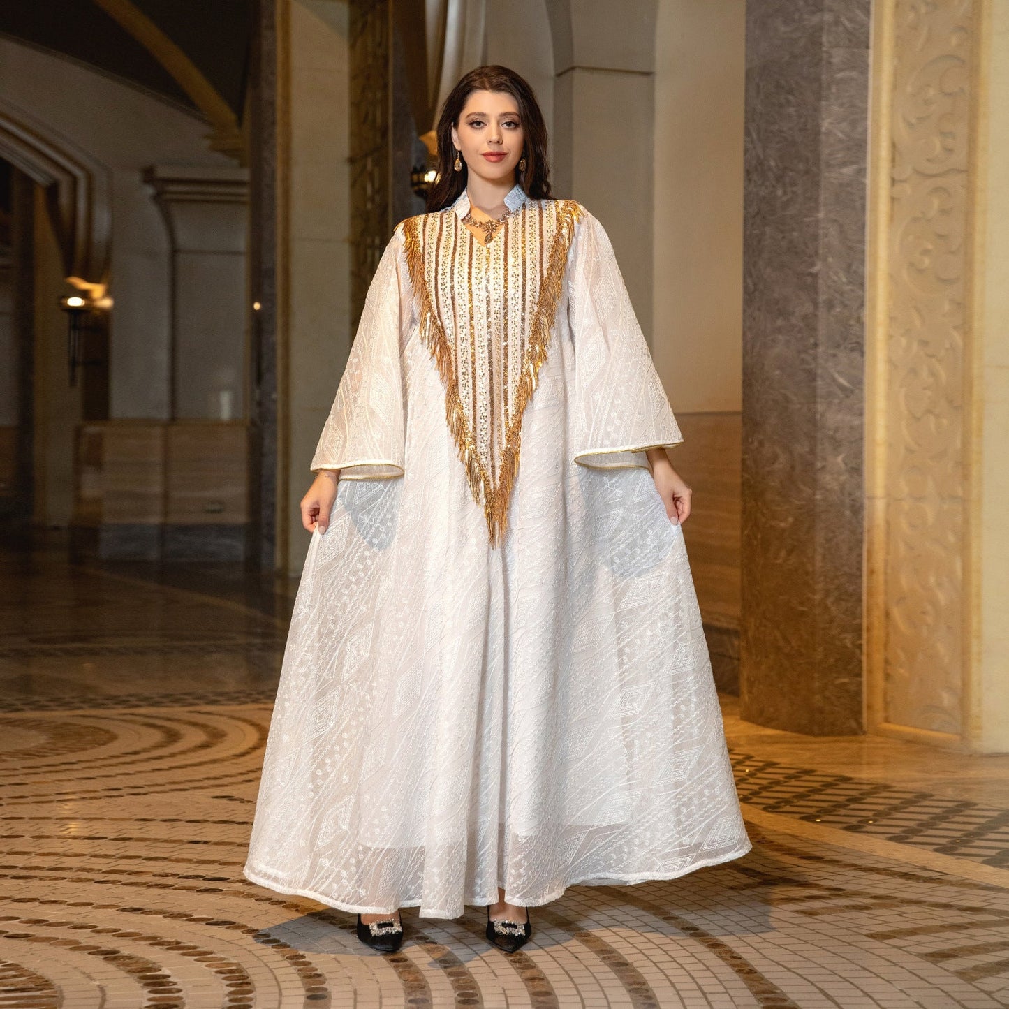 Dubai Embroidered Evening Dress