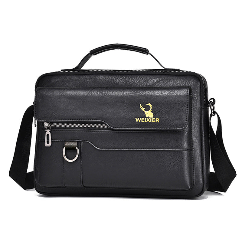 Men’s Retro PU Leather Messenger Bag