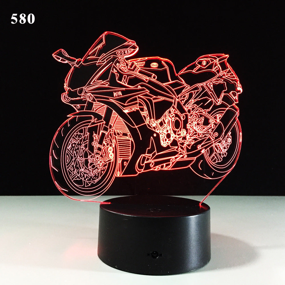LED Motorcycle Desk Lamp