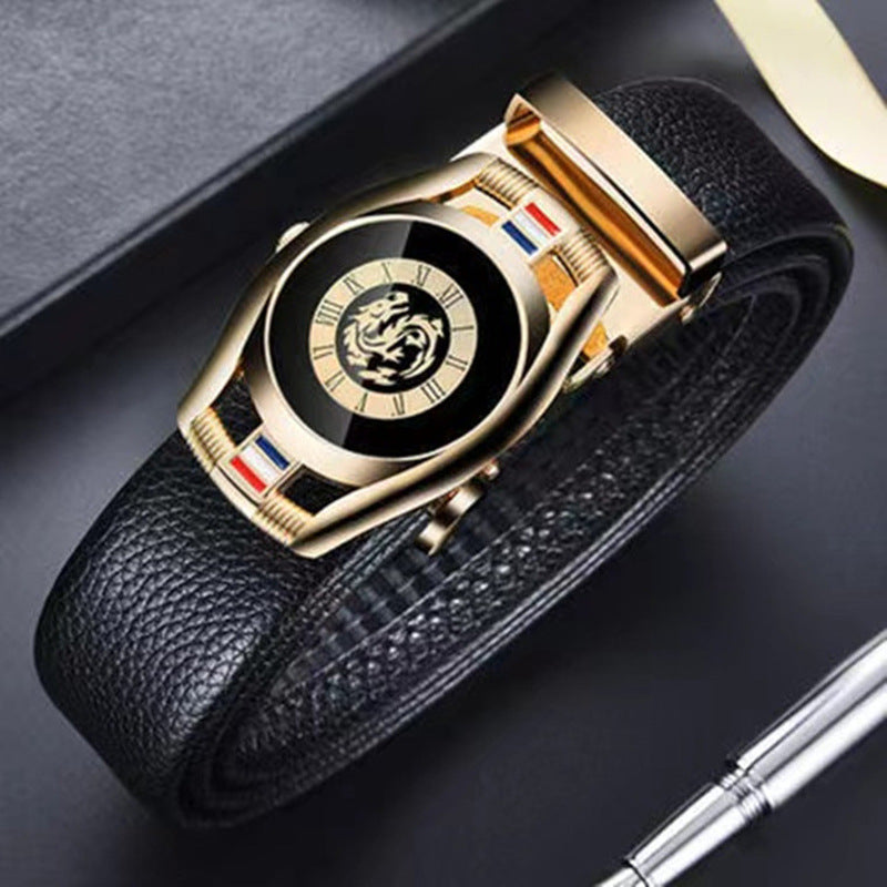 Men's Automatic Buckle Business Belt