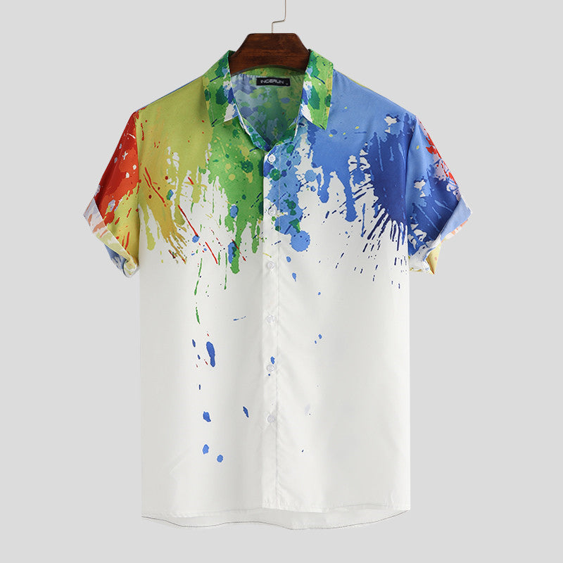 Hawaiian Splash Print Shirt